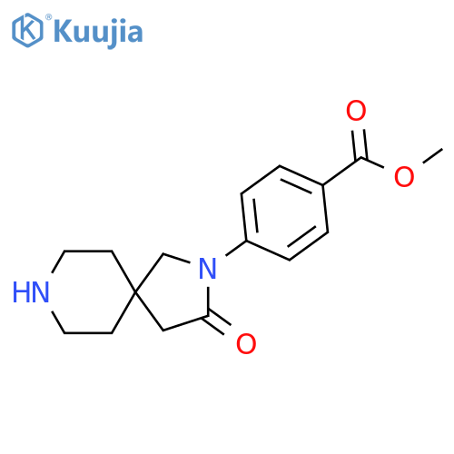 Methyl 4-(3-oxo-2,8-diazaspiro[4.5]decan-2-yl)benzoate structure