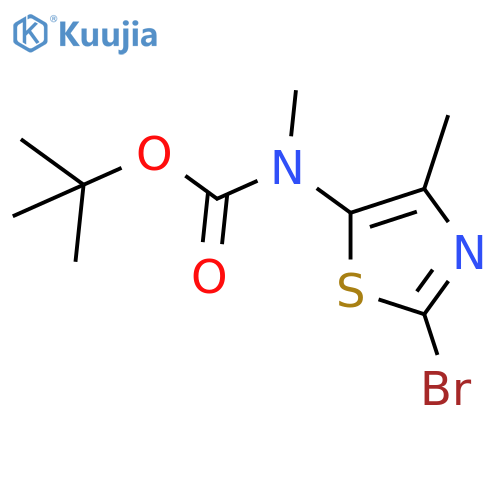 tert-butyl N-(2-bromo-4-methyl-1,3-thiazol-5-yl)-N-methylcarbamate structure