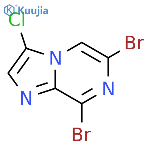 6,8-dibromo-3-chloroimidazo[1,2-a]pyrazine structure
