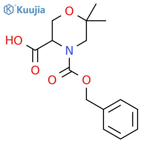 6,6-Dimethyl-morpholine-3,4-dicarboxylic acid 4-benzyl ester structure