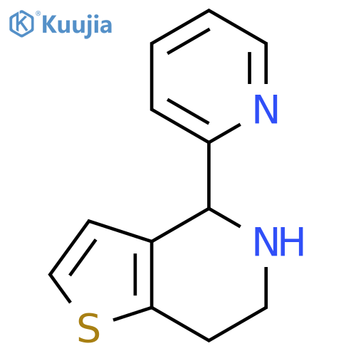 2-{4H,5H,6H,7H-thieno3,2-cpyridin-4-yl}pyridine structure