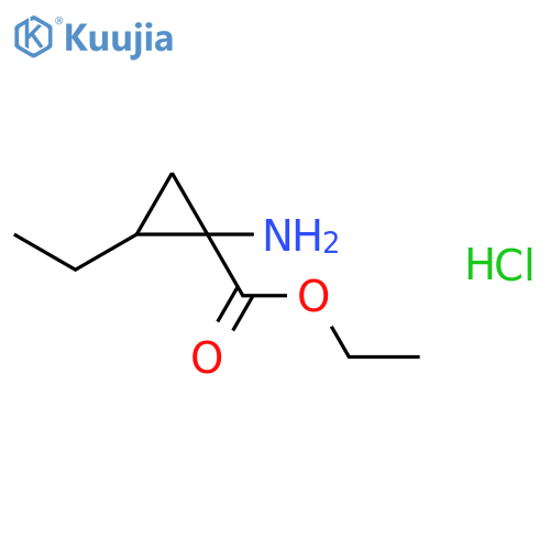 Ethyl 1-amino-2-ethylcyclopropanecarboxylate hydrochloride structure