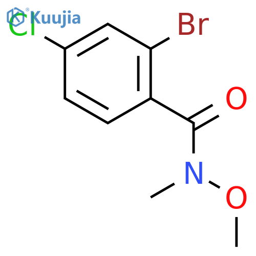 2-BROMO-4-CHLORO-N-METHOXY-N-METHYLBENZAMIDE structure