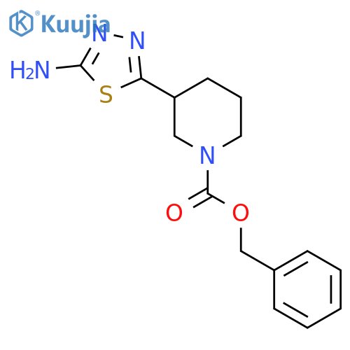 1-Cbz-3-(5-amino-1,3,4-thiadiazol-2-YL)-piperidine structure