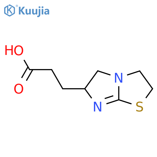 3-(2,3,5,6-Tetrahydroimidazo2,1-b1,3thiazol-6-yl)propanoic acid structure