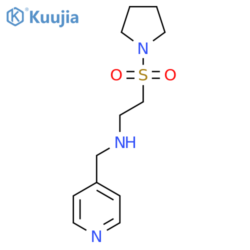 N-(Pyridin-4-ylmethyl)-2-(pyrrolidin-1-ylsulfonyl)ethanamine structure