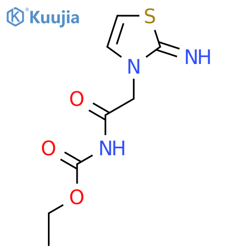 Ethyl (2-imino-1,3-thiazol-3(2H)-yl)acetylcarbamate structure