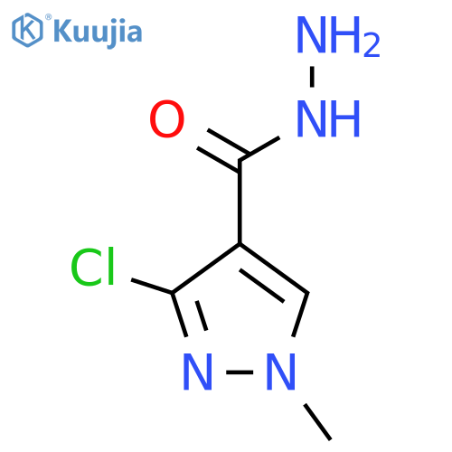 3-Chloro-1-methyl-1H-pyrazole-4-carbohydrazide structure