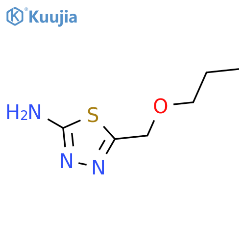 5-(Propoxymethyl)-1,3,4-thiadiazol-2-amine structure