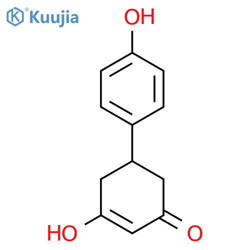 3-Hydroxy-5-(4-hydroxyphenyl)cyclohex-2-en-1-one structure