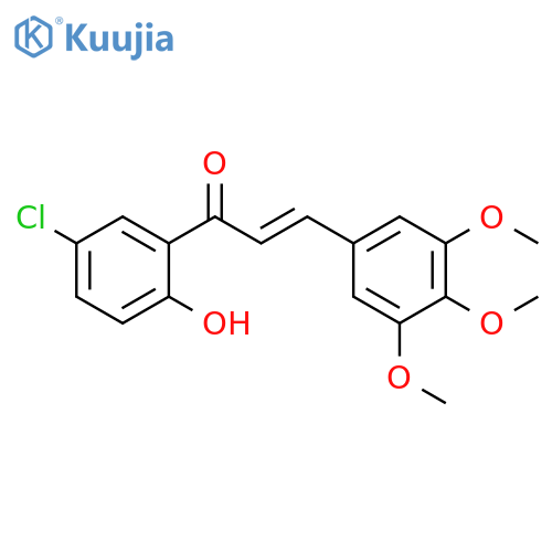 (2E)-1-(5-chloro-2-hydroxyphenyl)-3-(3,4,5-trimethoxyphenyl)prop-2-en-1-one structure