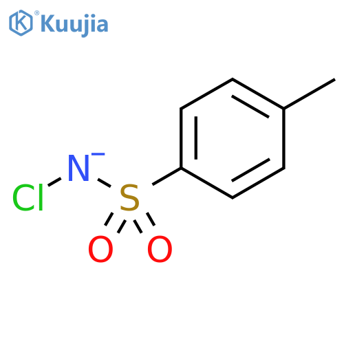 Benzenesulfonamide, N-chloro-4-methyl-, ion(1-) structure