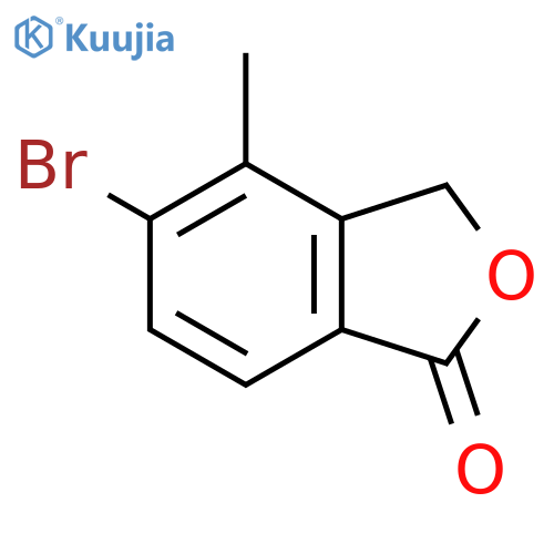 5-bromo-4-methyl-1,3-dihydro-2-benzofuran-1-one structure