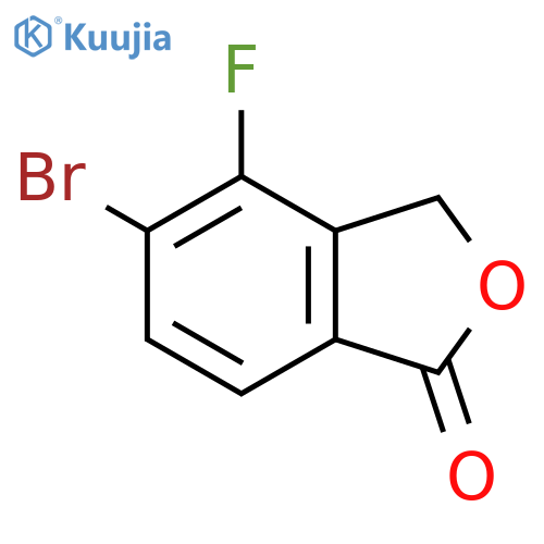 5-bromo-4-fluoro-1,3-dihydro-2-benzofuran-1-one structure