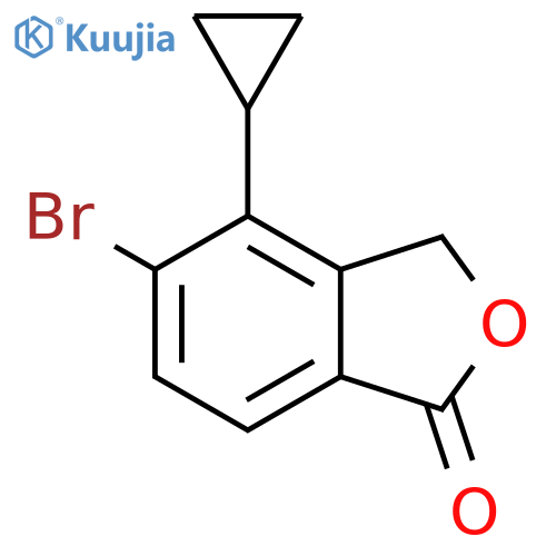 1(3H)-Isobenzofuranone, 5-bromo-4-cyclopropyl- structure