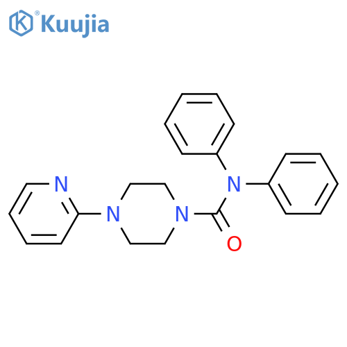 N,N-diphenyl-4-(pyridin-2-yl)piperazine-1-carboxamide structure