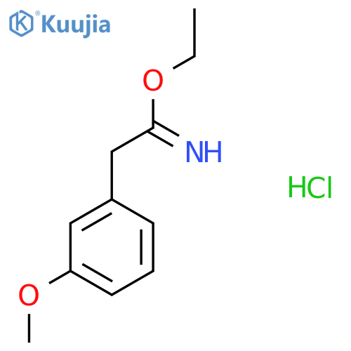 Ethyl 2-(3-methoxyphenyl)acetimidate hydrochloride structure