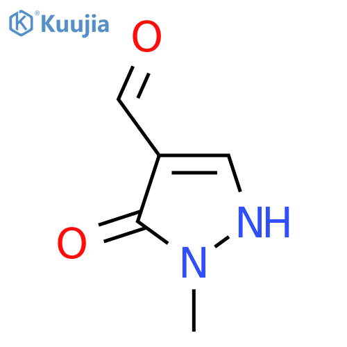 5-hydroxy-1-methyl-1H-pyrazole-4-carbaldehyde structure