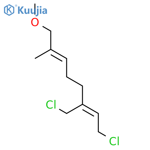 (2E,6Z)-8-chloro-6-chloromethyl-1-methoxy-2-methylocta-2,6-diene structure