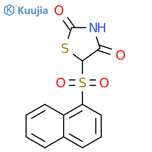 2,4-Thiazolidinedione, 5-(1-naphthalenylsulfonyl)- structure