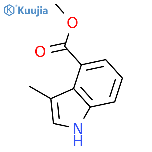 methyl 3-methyl-1H-indole-4-carboxylate structure