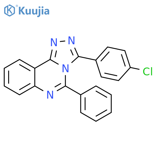 1,2,4-Triazolo[4,3-c]quinazoline, 3-(4-chlorophenyl)-5-phenyl- structure