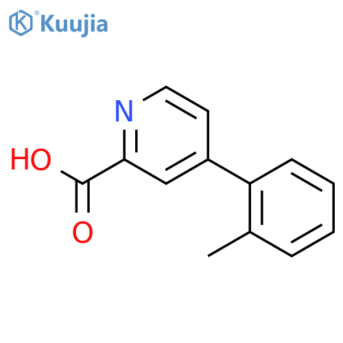 4-(2-Methylphenyl)pyridine-2-carboxylic acid structure