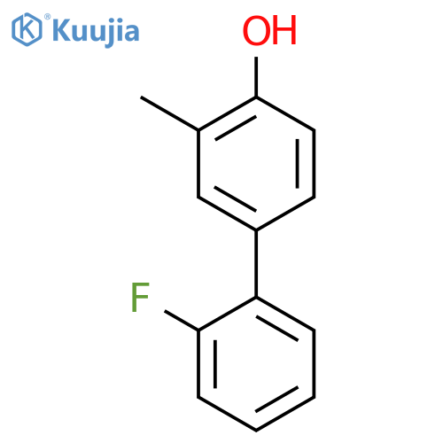 4-(2-Fluorophenyl)-2-methylphenol structure