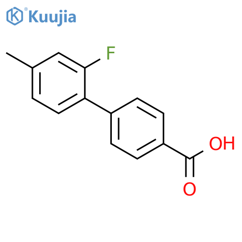 4-(2-fluoro-4-methylphenyl)benzoic acid structure