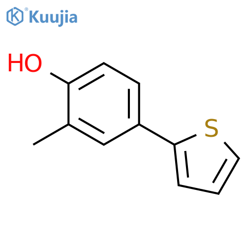 2-Methyl-4-(thiophen-2-yl)phenol structure