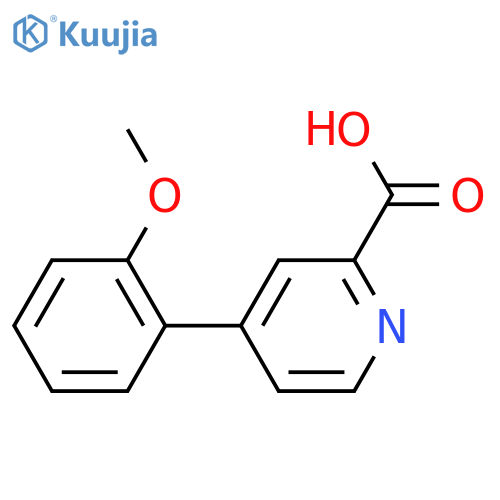4-(2-Methoxyphenyl)pyridine-2-carboxylic acid structure
