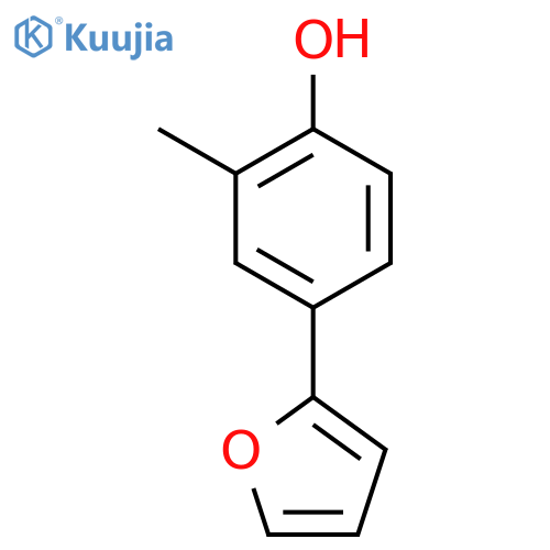4-(Furan-2-yl)-2-methylphenol structure