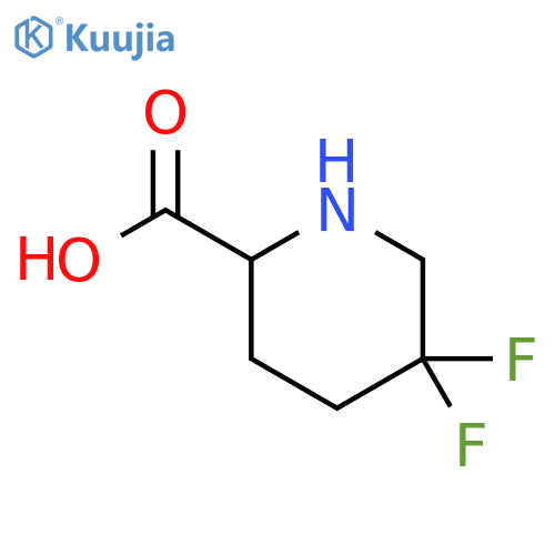 5,5-Difluoropiperidine-2-carboxylic acid structure