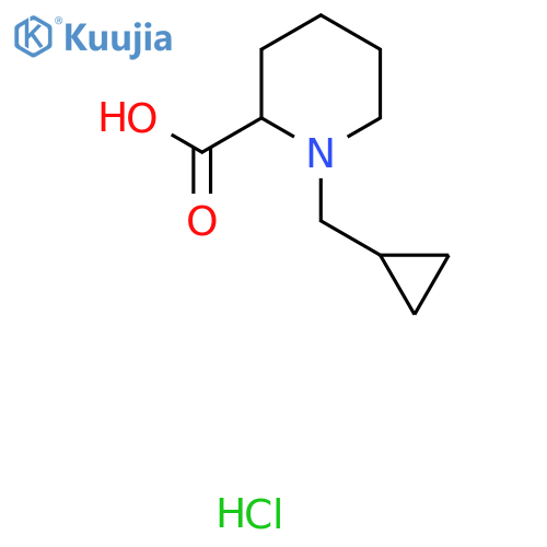 1-Cyclopropylmethylpiperidine-2-carboxylic acid hydrochloride structure