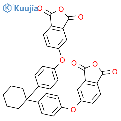 1,3-Isobenzofurandione, 5,5'-[cyclohexylidenebis(4,1-phenyleneoxy)]bis- structure