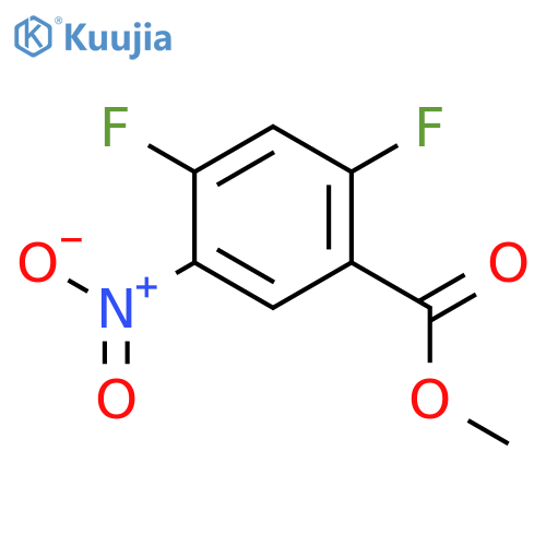 Methyl 2,4-difluoro-5-nitrobenzoate structure