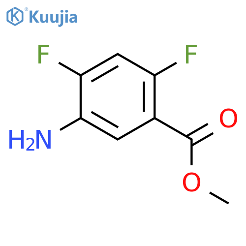 Methyl 5-amino-2,4-difluorobenzoate structure
