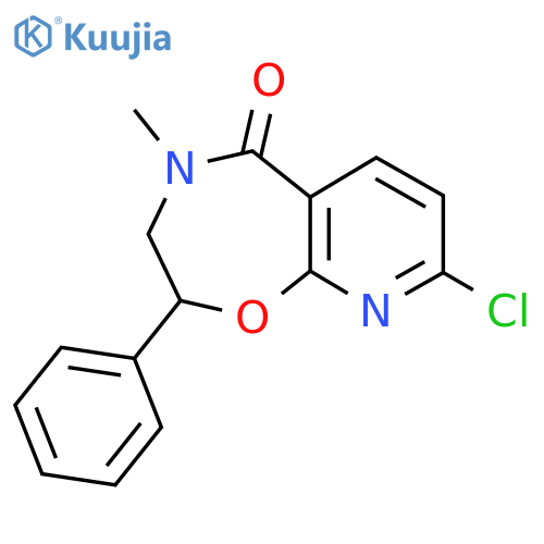 8-Chloro-4-methyl-2-phenyl-3,4-dihydropyrido[3,2-F][1,4]oxazepin-5(2H)-one structure