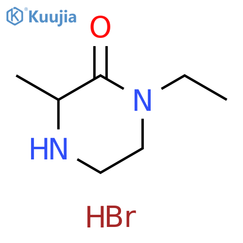 1-ethyl-3-methyl-2-piperazinone hydrobromide structure