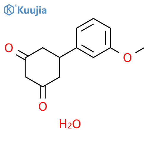 5-(3-methoxyphenyl)-1,3-cyclohexanedione hydrate structure