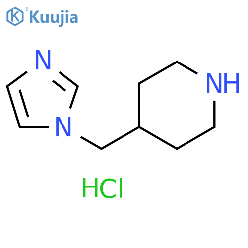 4-[(1H-imidazol-1-yl)methyl]piperidine dihydrochloride structure