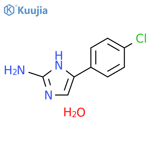 5-(4-chlorophenyl)-1H-imidazol-2-amine hydrate structure