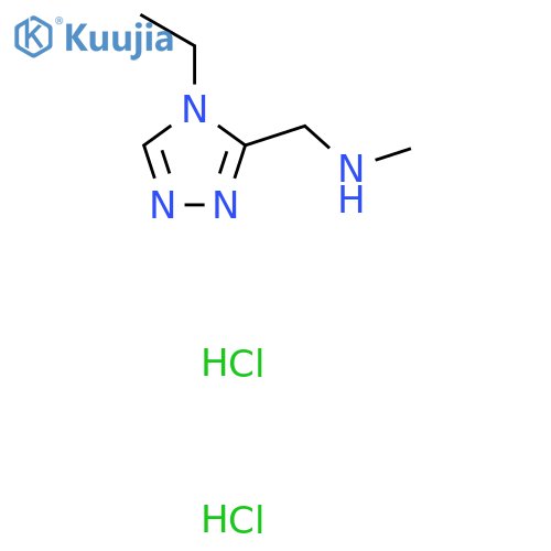 (4-Ethyl-4H-1,2,4-triazol-3-yl)methylmethylamine Dihydrochloride structure