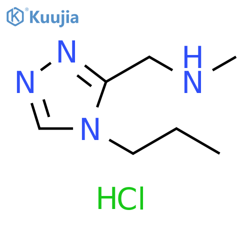 N-methyl-1-(4-propyl-4H-1,2,4-triazol-3-yl)methanamine dihydrochloride structure
