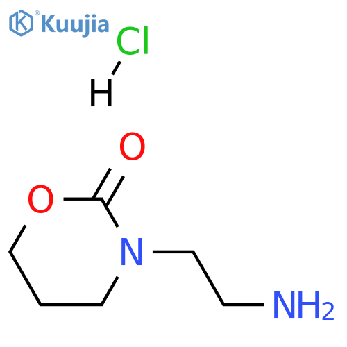 3-(2-aminoethyl)-1,3-oxazinan-2-one hydrochloride structure