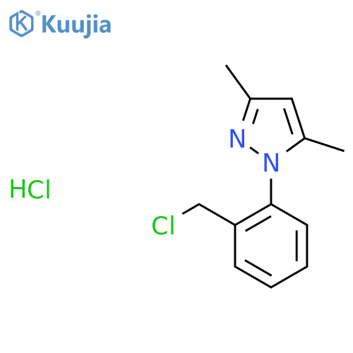 1-2-(Chloromethyl)phenyl-3,5-dimethyl-1H-pyrazole Hydrochloride structure