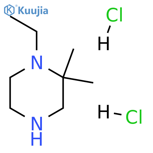 1-ethyl-2,2-dimethylpiperazine dihydrochloride structure