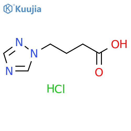 4-(1H-1,2,4-triazol-1-yl)butanoic acid hydrochloride structure