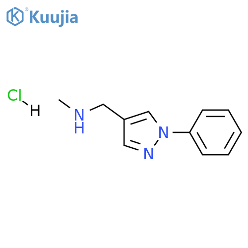 methyl(1-phenyl-1H-pyrazol-4-yl)methylamine hydrochloride structure