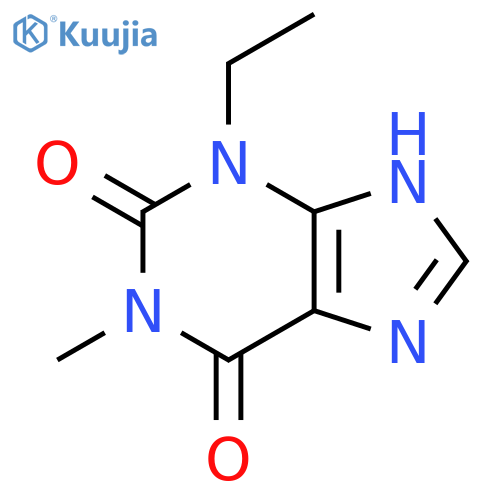 3-ethyl-3,9-dihydro-1-methyl-1H-Purine-2,6-dione structure